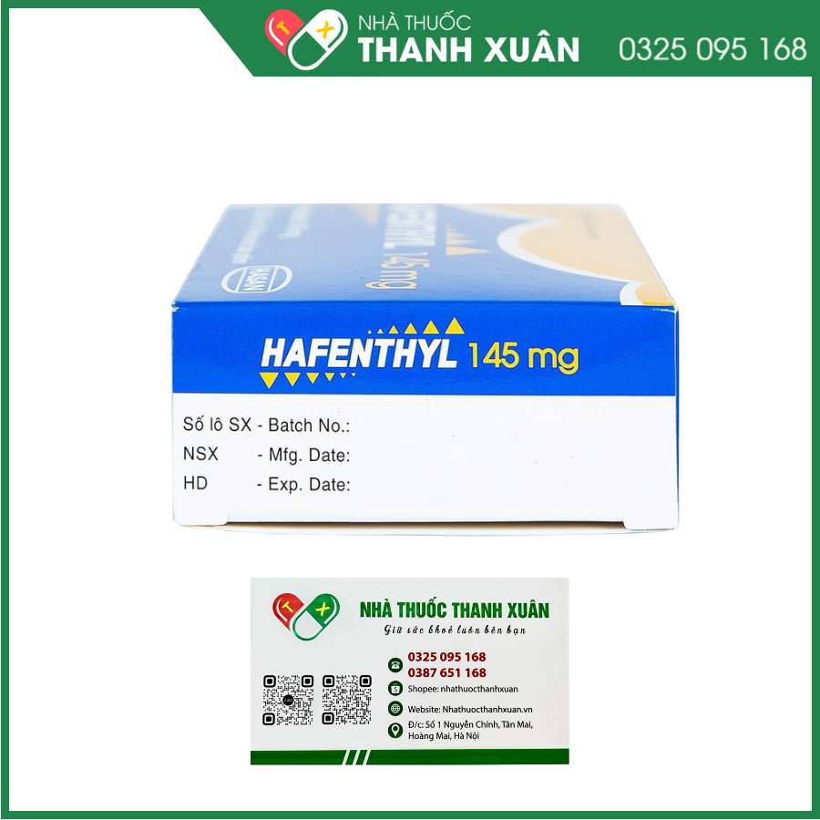 Hafenthyl 145mg trị rối loạn lipoprotein máu (3 vỉ x 10 viên)